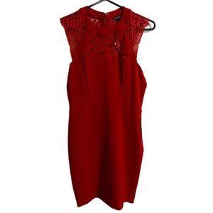 Express Red Cocktail Dress